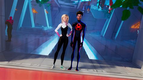 Cartwright Curse: In Across the Spider-Verse, she rebuffs the growing romantic chemistry between her and Miles because every other Gwen Stacy who fell for a Spider-Man had their romance end in tragedy. Childish Tooth Gap: She has a small but noticeable gap between her two front teeth, which emphasizes her youth and teenage sensibility.
